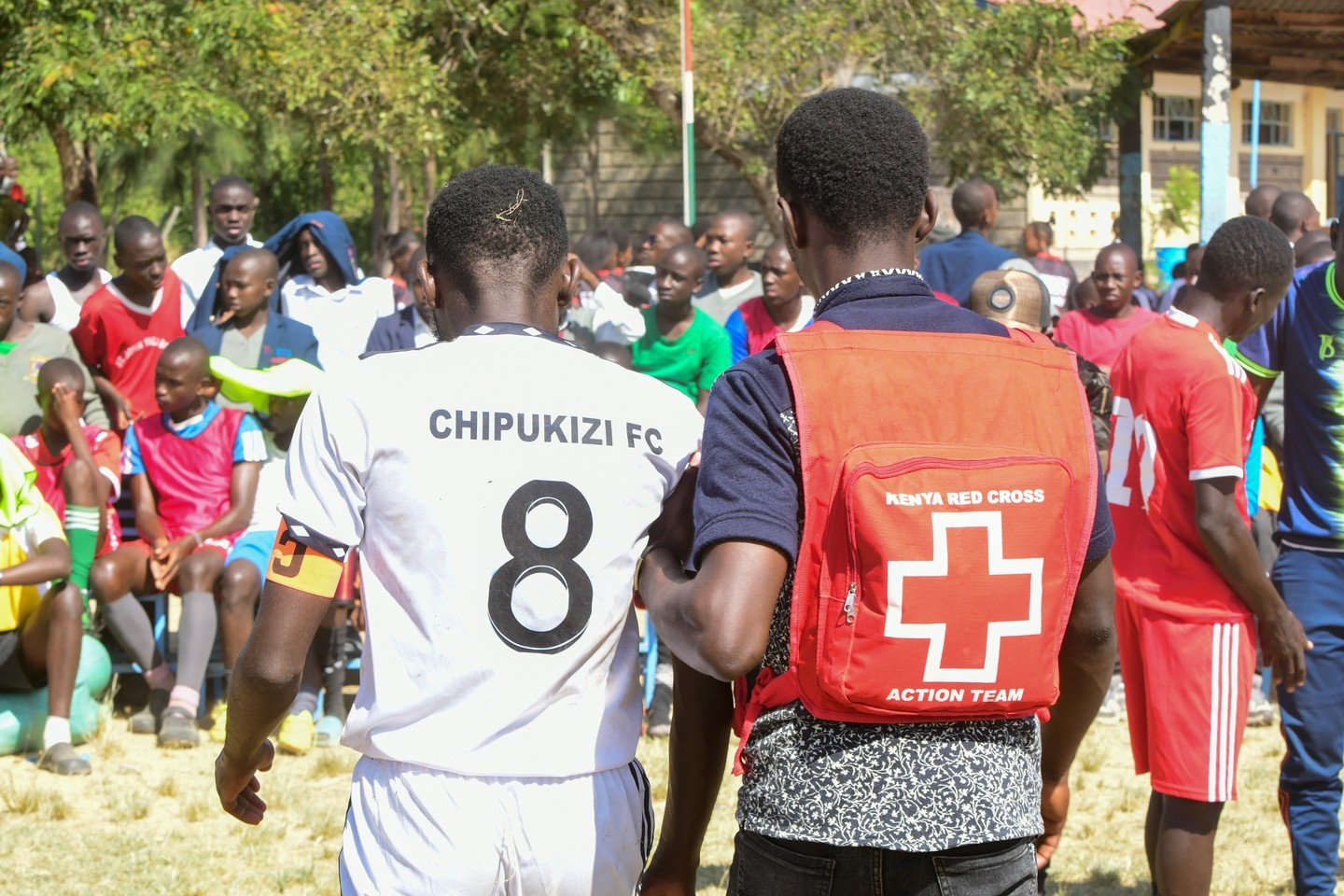 Red Cross support during a youth sports event